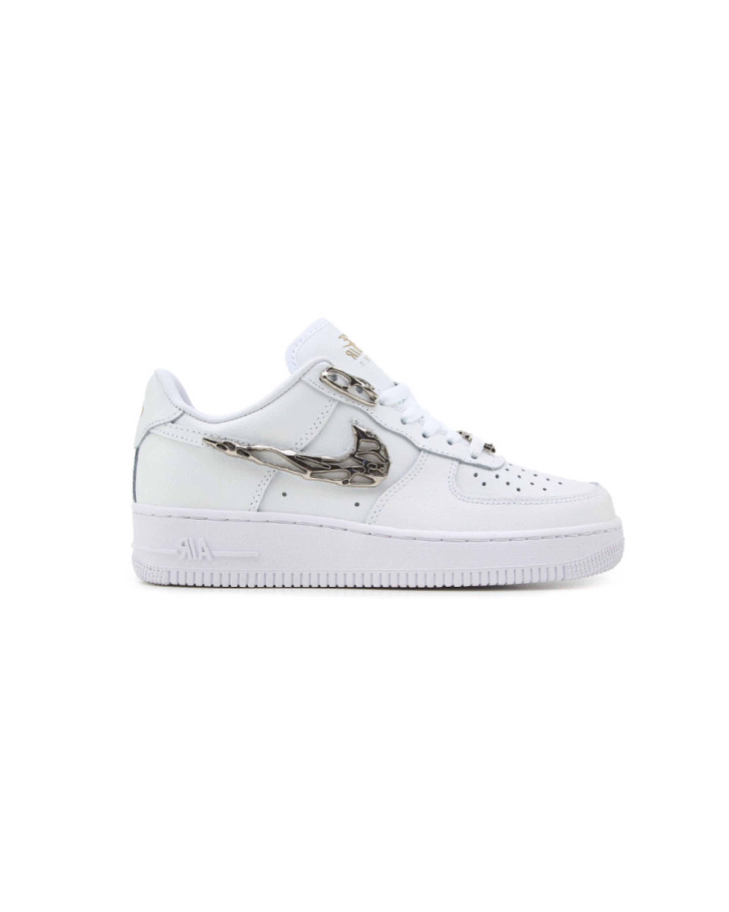 Nike Air Force 1 Low Molten Liquid Metal Silver White