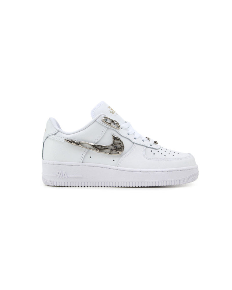 Nike Air Force 1 Low Molten Liquid Metal Silver White