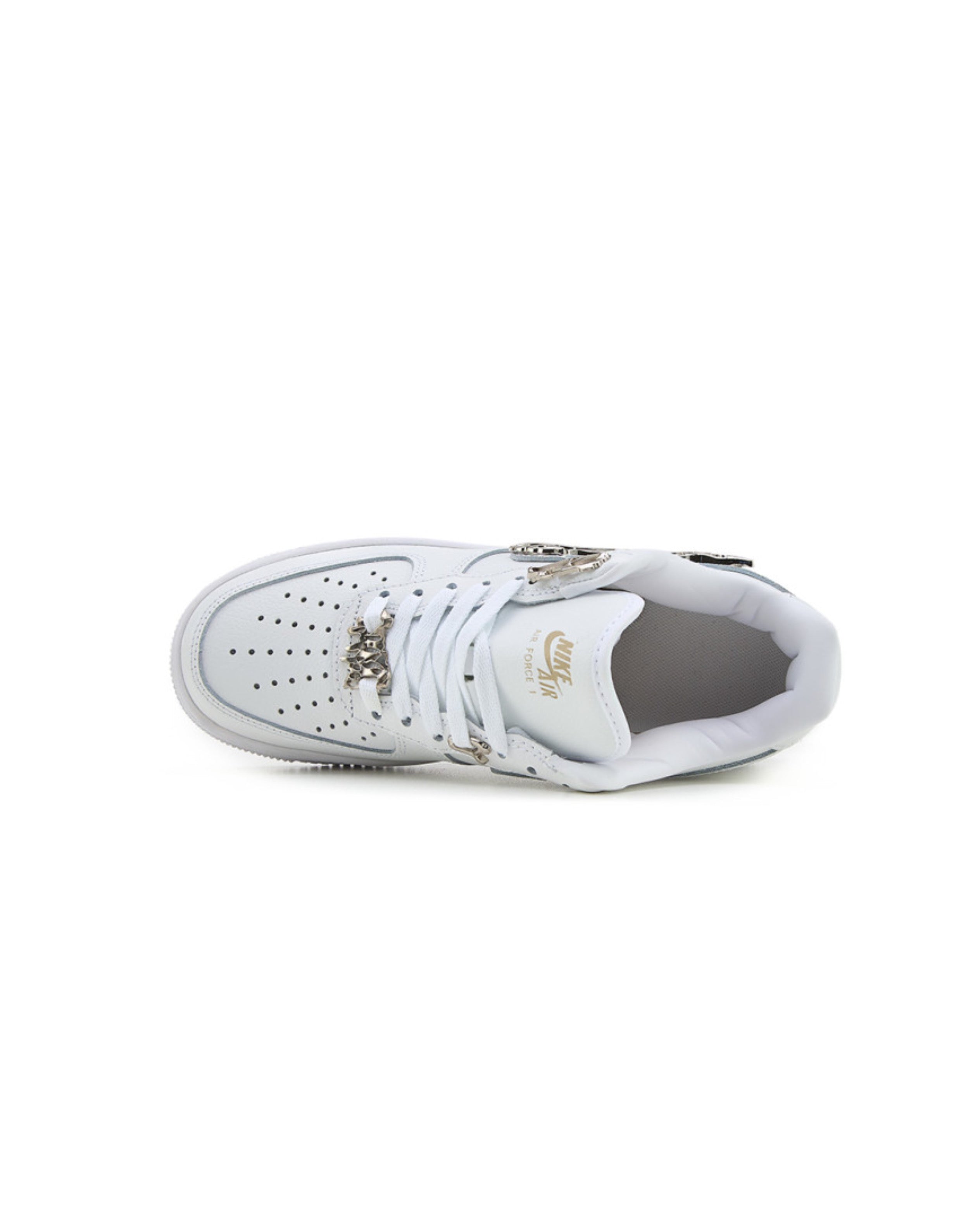 Nike Air Force 1 Low Molten Liquid Metal Silver White