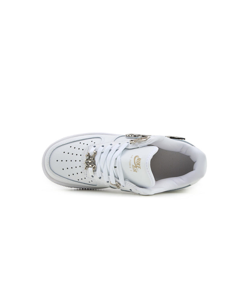Nike Air Force 1 Low Molten Liquid Metal Silver White
