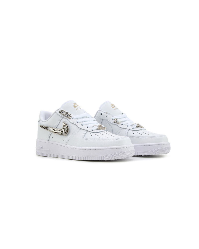 Nike Air Force 1 Low Molten Liquid Metal Silver White
